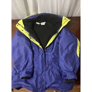 Columbia Sportswear Jacket Parka Women's Small Blue With Hood and Zip Out Liner